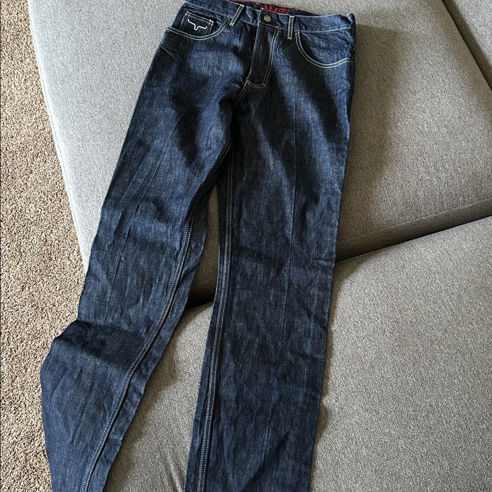 Kimes Ranch Dark Blue wash Straight Jeans style James